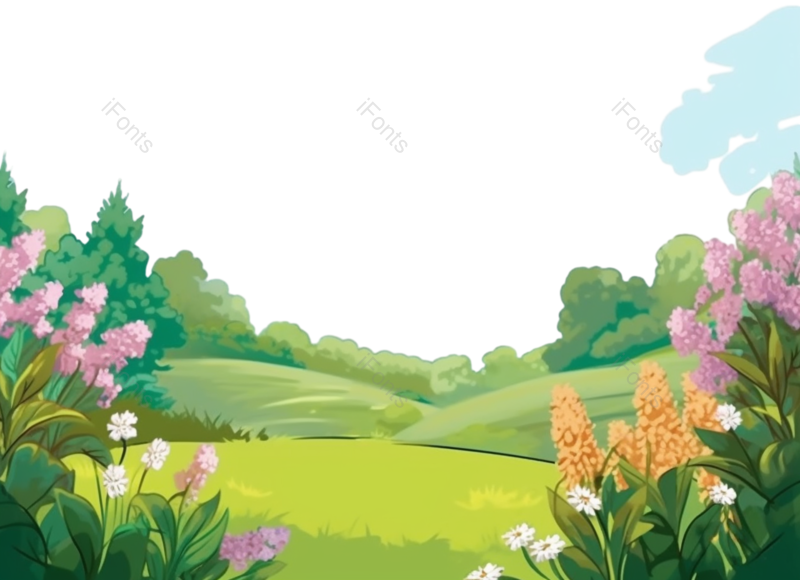 天空图片,户外元素,树木PNG,春游免抠素材